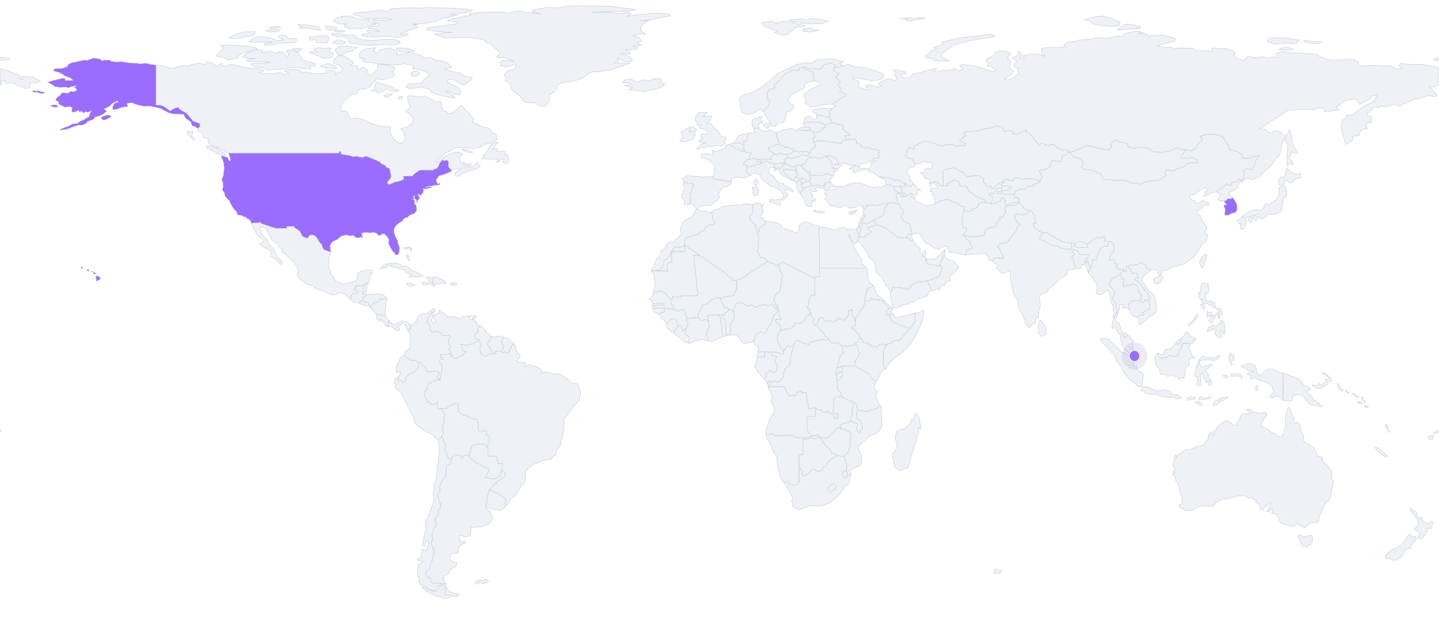 Hyperstar global presence — USA, South Korea, Singapore